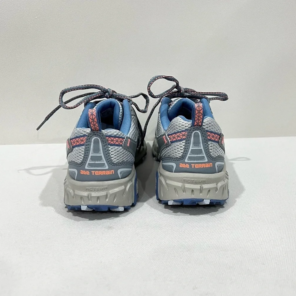New Balance Unisex W,9 M, 7.5 Grey Blue Trail Running Sneaker Shoes All Terrain